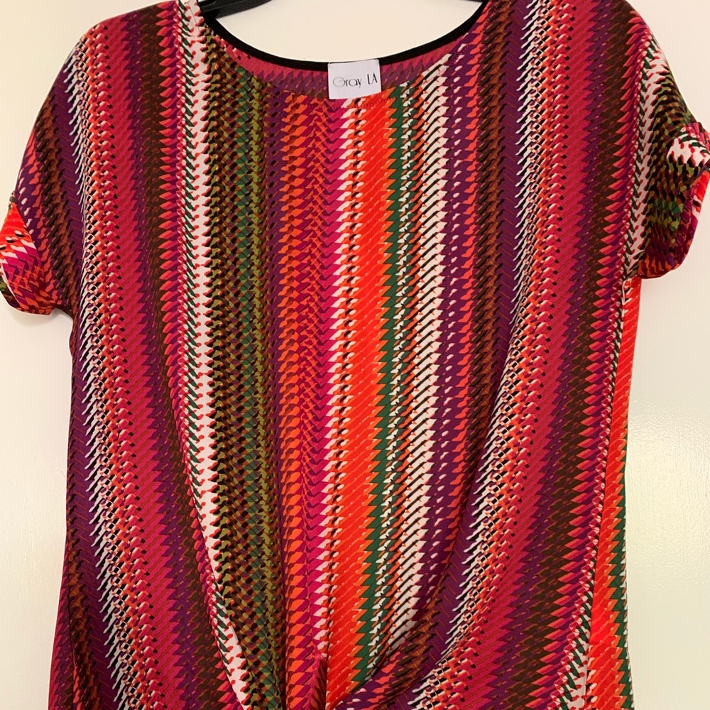Women’s short sleeve blouse.
